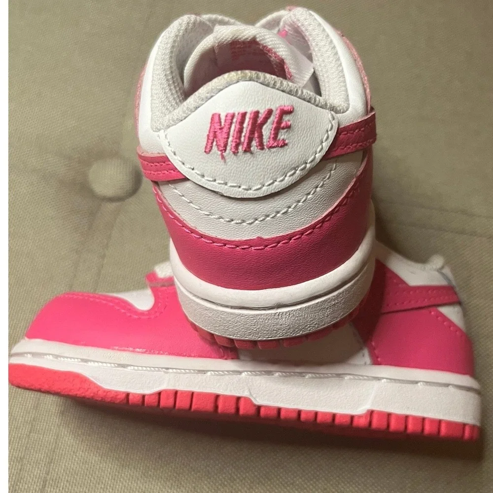 Nike Dunk Low Toddler Active Pink White FB9107-102 Size 6C Sneaker Kids Shoes